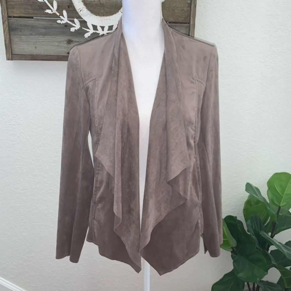Kut from the kloth faux suede draped jacket blazer‎
